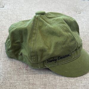 Harley-Davidson Olive Green Newsboy Cap